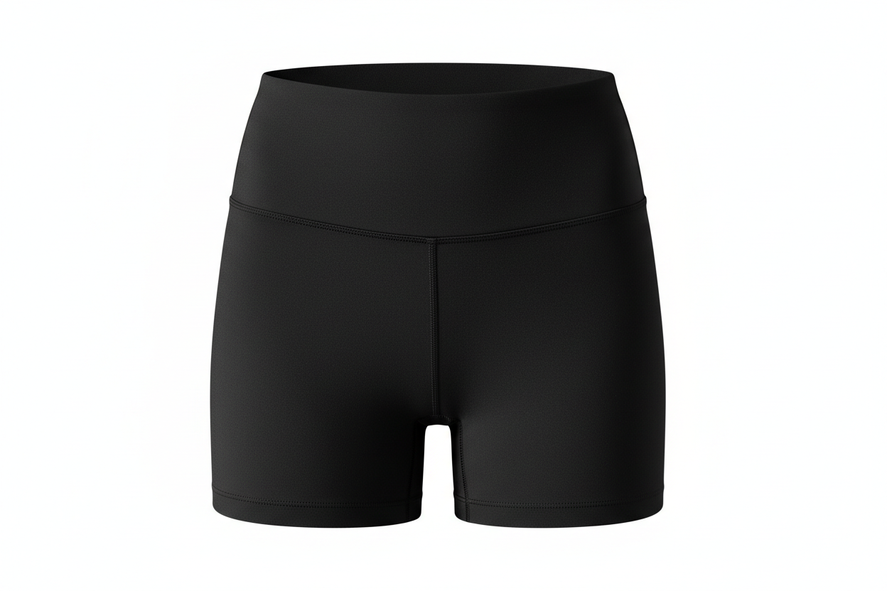 black yoga shorts