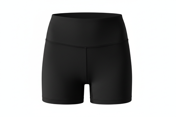 black yoga shorts